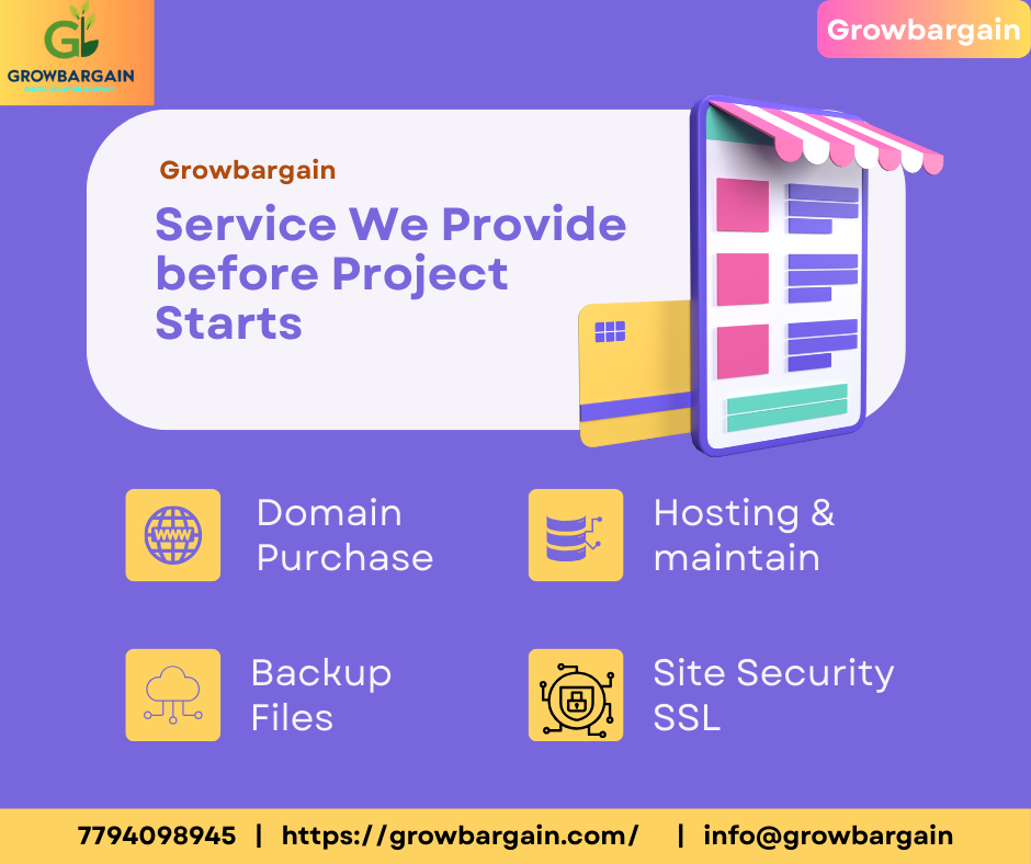 Domain Purchase, Hosting, SSL Security & Backup Services | Growbargain