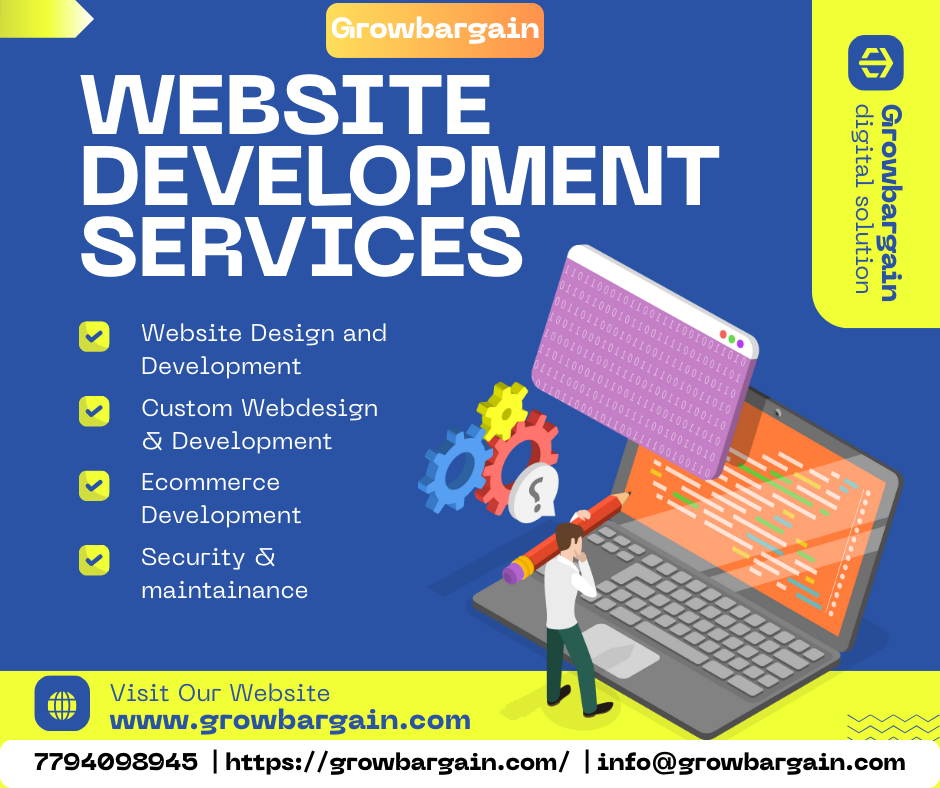 Professional Website Development Services in Hyderabad | Growbargain